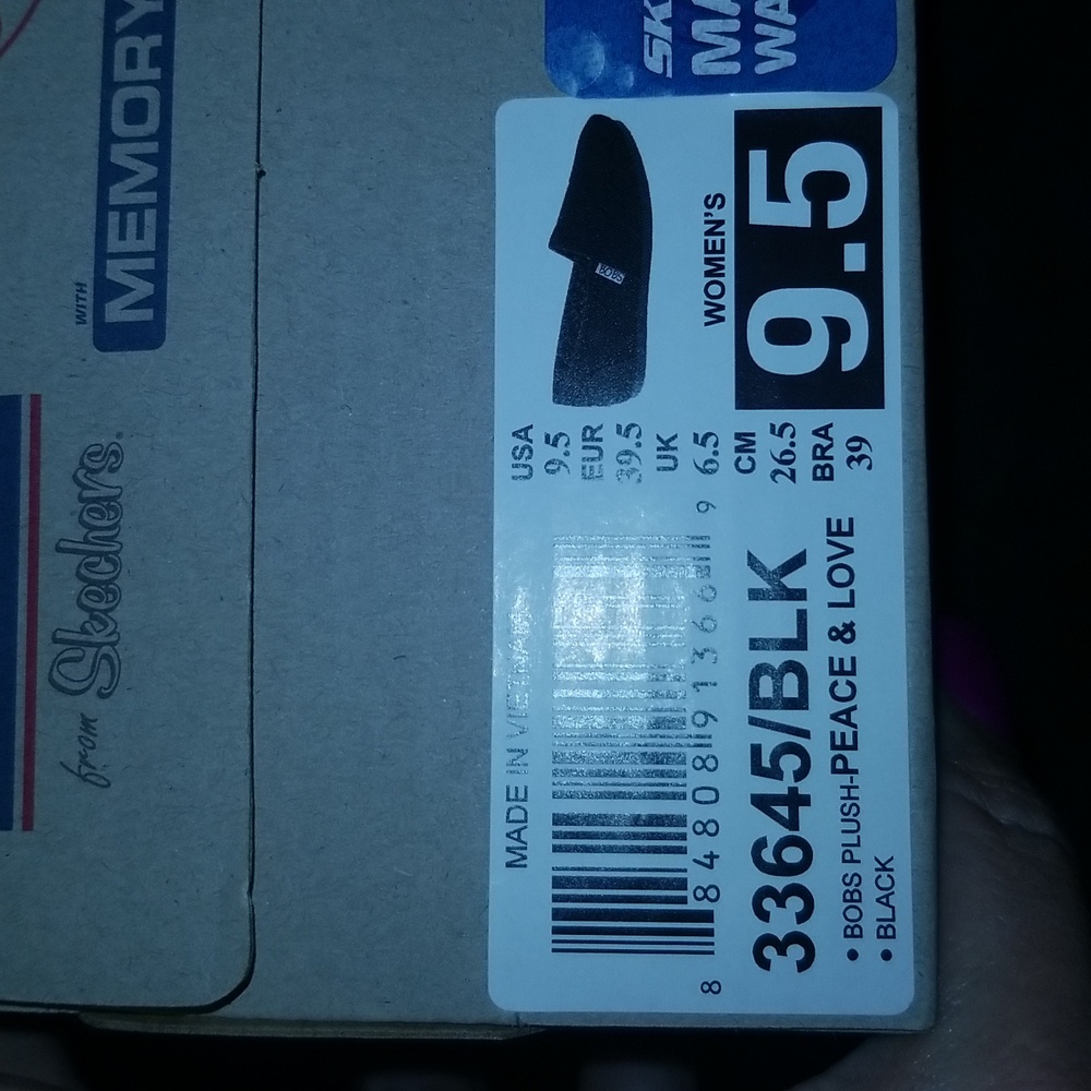 Black Bob's from Skechers Memory Foam shoes. Women's 9.5 - Picture 6 of 6